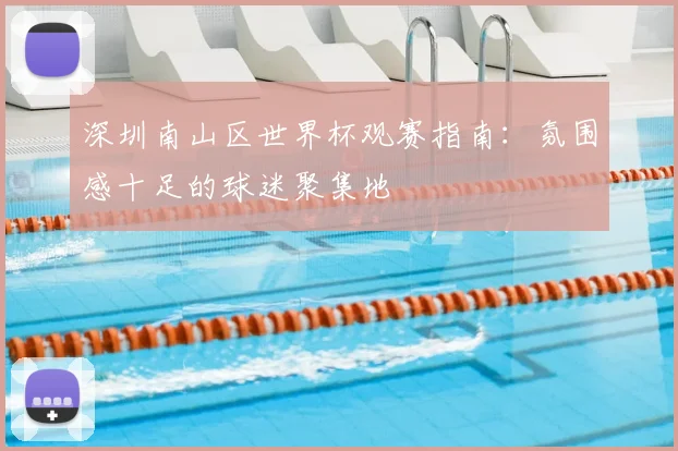 深圳南山区世界杯观赛指南：氛围感十足的球迷聚集地