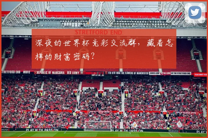 深夜的世界杯竞彩交流群，藏着怎样的财富密码？